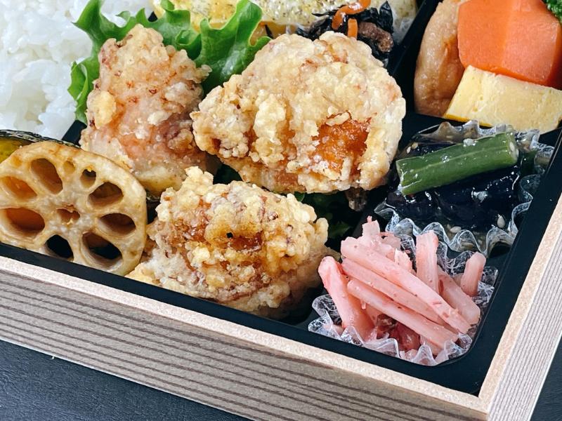 鶏の柚子塩から揚げ＆カレイの西京焼き弁当