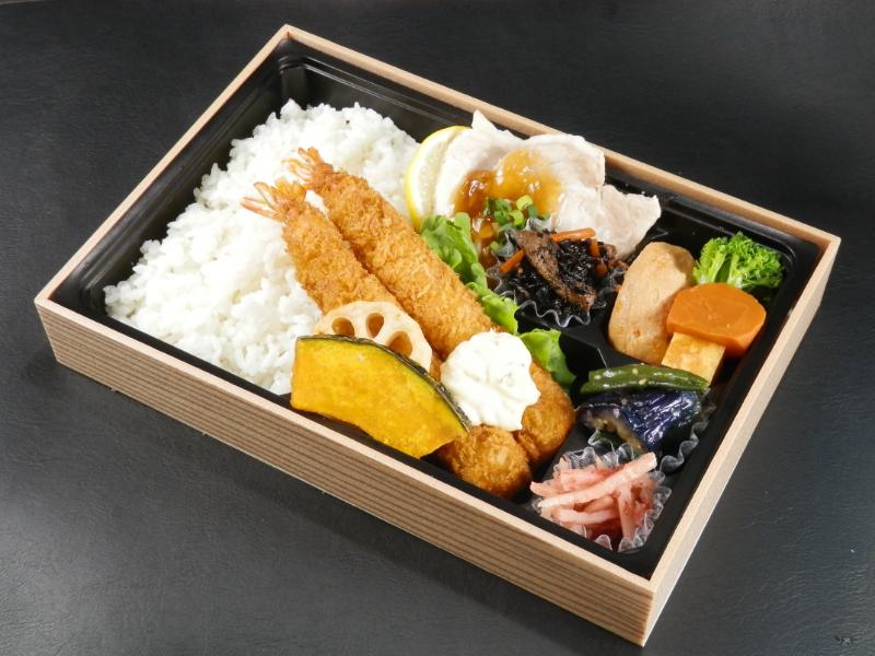 海老フライ＆豚ロース生姜あんかけ弁当