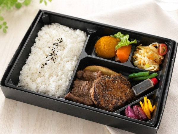 九州和牛ハンバーグ＆増量ステーキ弁当