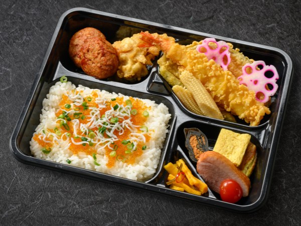 とびっこじゃこ飯と大海老天の贅沢御膳