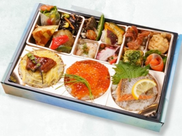 3種類のお重懐石『海鮮丼食べ比べ』
