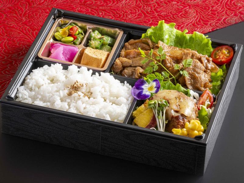 〜嵐〜富山ポーク生姜焼きとチーズハンバーグ御膳