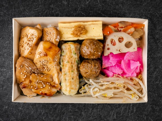 鶏照り焼きの海苔重ね