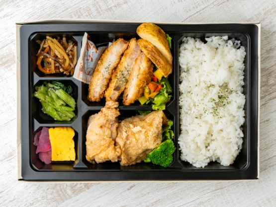 とんかつと唐揚げ御膳