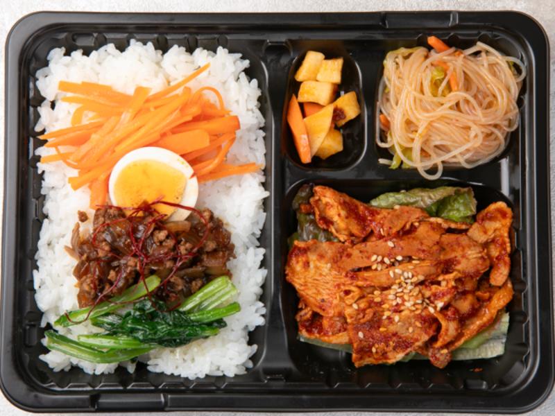 豚バラ酢辛焼肉弁当