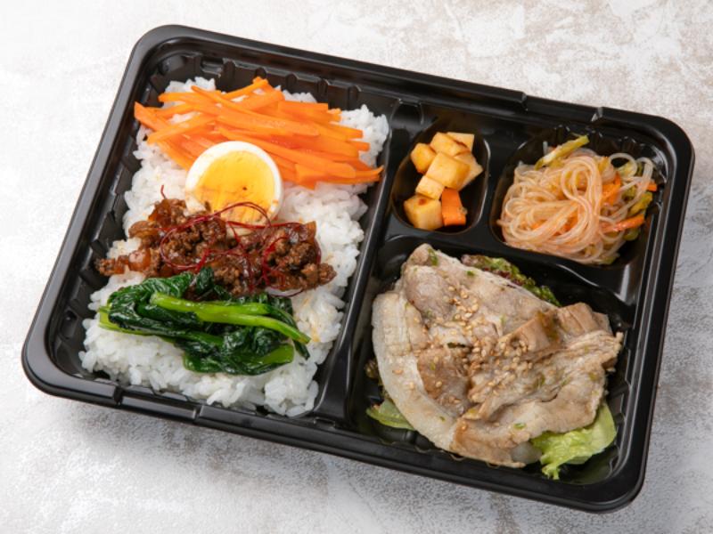 豚バラネギ塩弁当