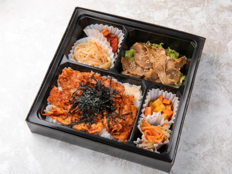 【豪快2品】牛焼肉甘辛ダレ&豚バラ生姜焼き