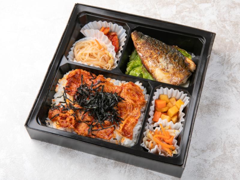 【肉×魚】豚バラ甘辛ダレ&鯖塩焼き