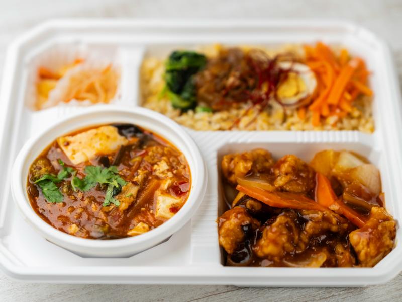 【豪快2品】中華麻婆豆腐＆酢豚炒め（チャーハン）