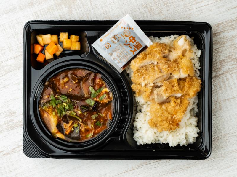 【大満足】中華麻婆豆腐＆豚カツ