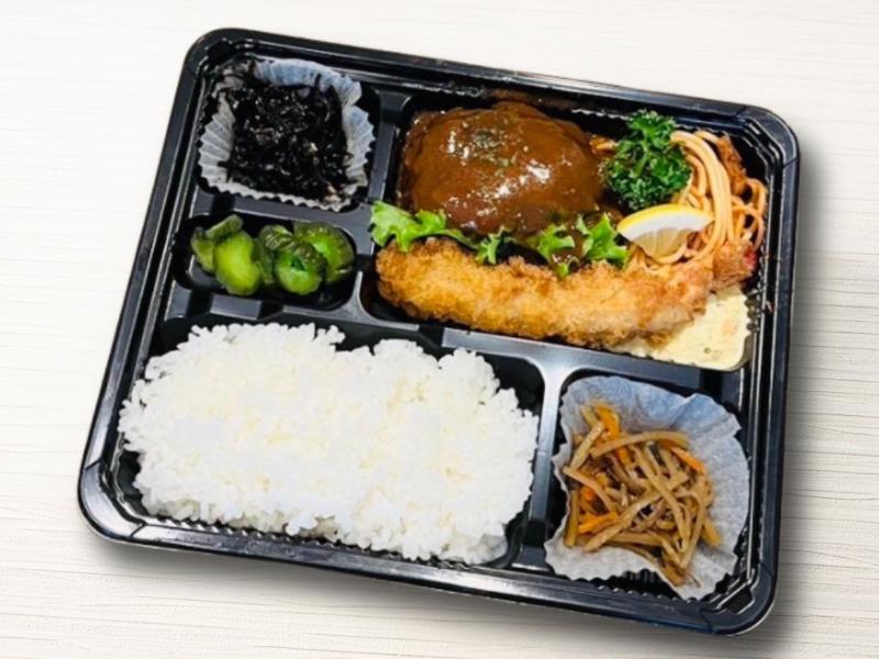 ハンバーグ＆海老フライ弁当