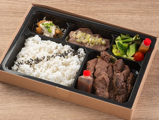 牛サガリと牛たんネギ塩御膳