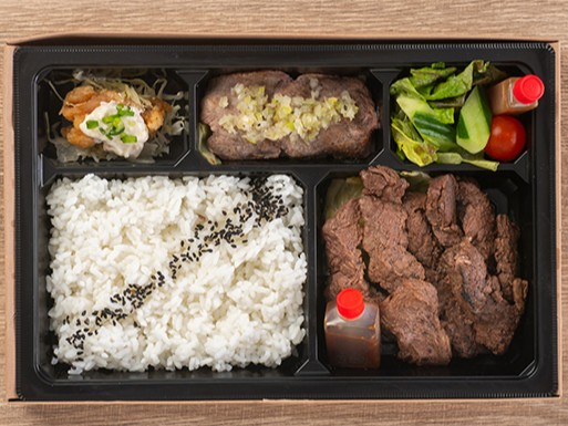 牛サガリと牛たんネギ塩御膳