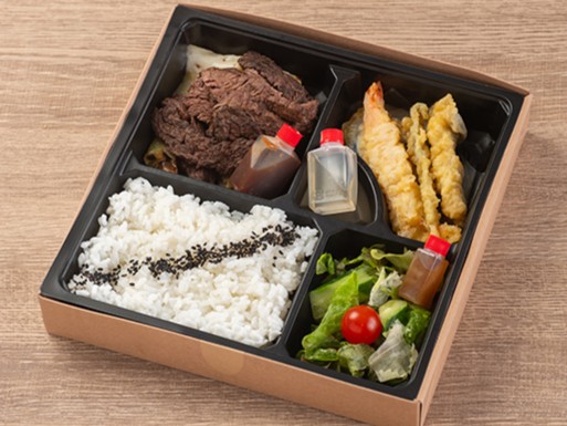 牛サガリと天ぷら御膳