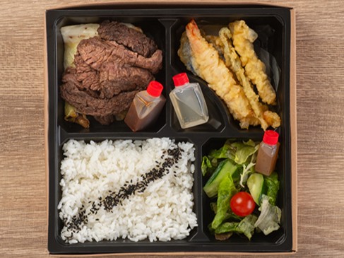 牛サガリと天ぷら御膳