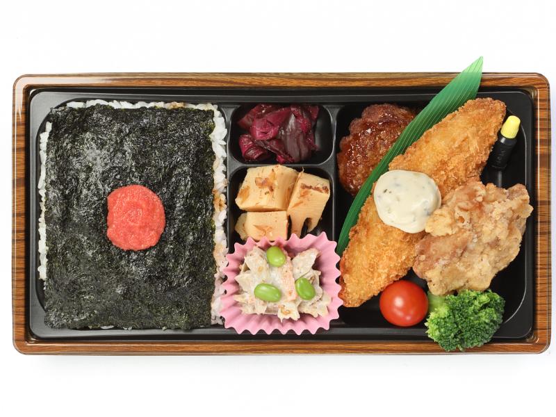【つか弁】有明海苔と人気トリオの海苔明太弁当