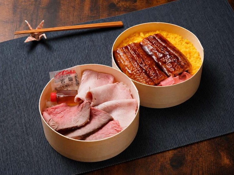 薄切りロービー＆ポーク＆うなぎ2段弁当