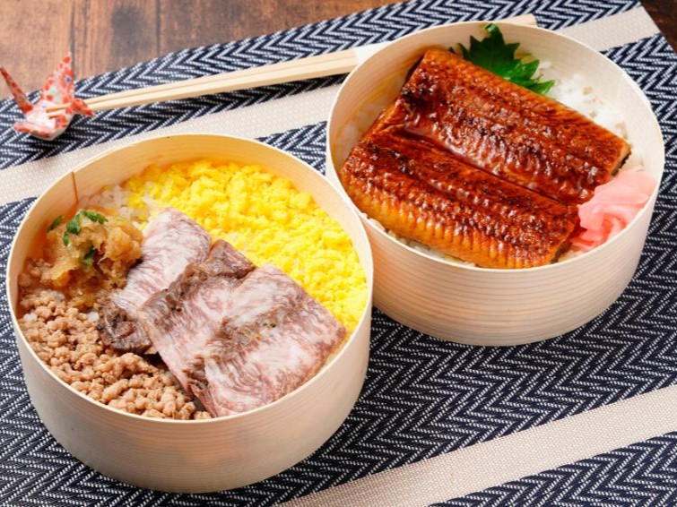 A5黒毛和牛カルビ＆鰻の2段弁当［U－18］