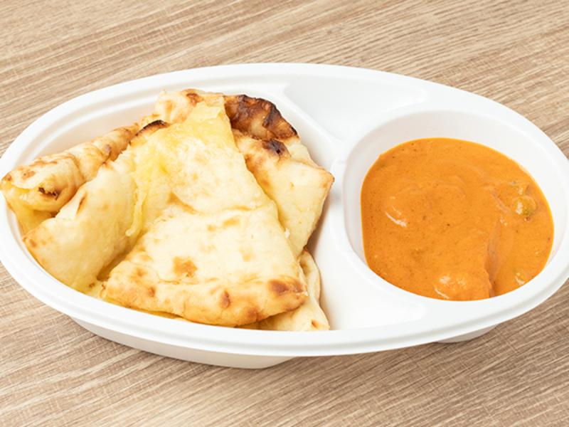 【Ｂセット】ベジタブルカレー＆チーズナン