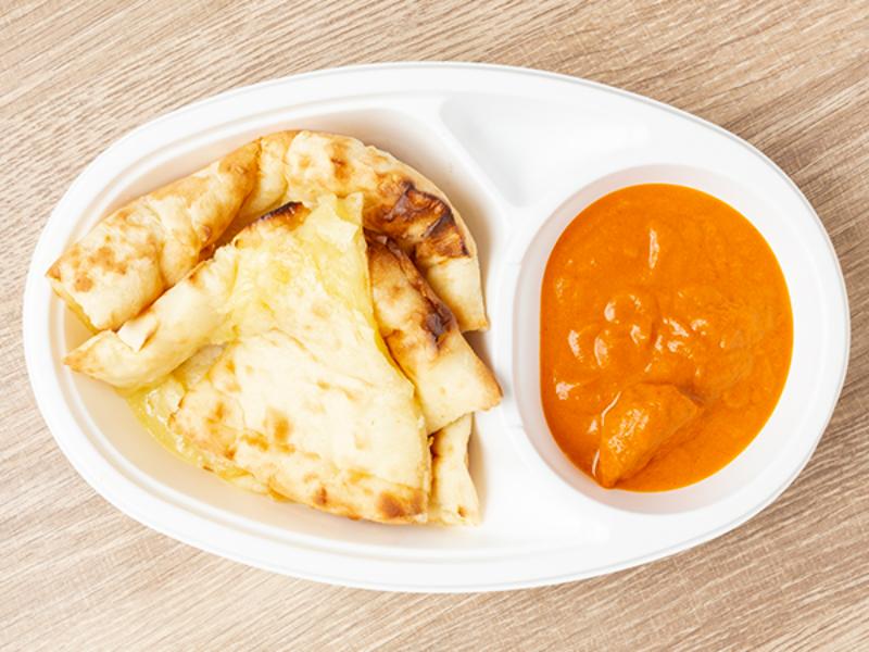 【Ｂセット】バターチキンカレー＆チーズナン