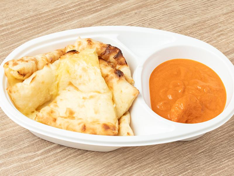 【Ｂセット】バターチキンカレー＆チーズナン