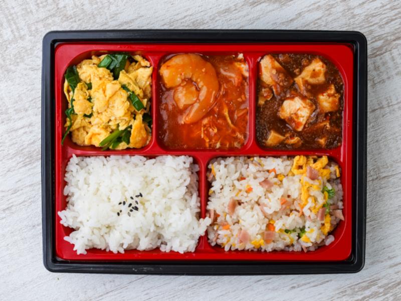 エビチリ 二色ごはん弁当