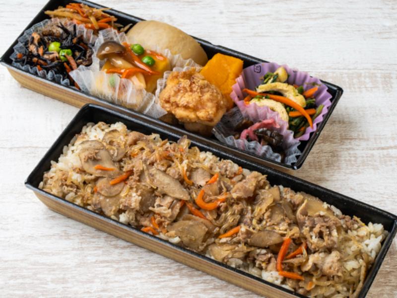 国産牛ごぼうご飯二段弁当