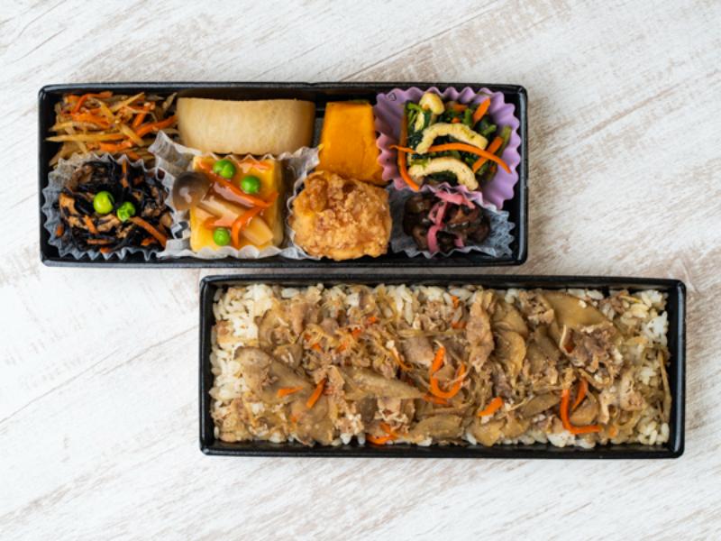 国産牛ごぼうご飯二段弁当