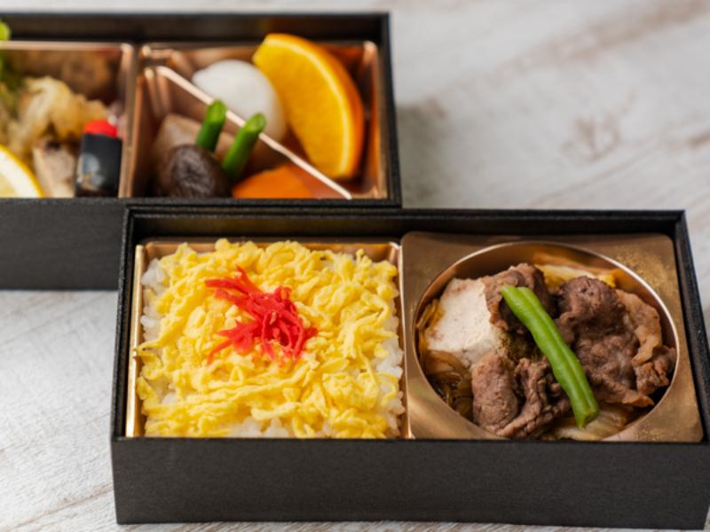 【上】常陸牛すき焼き弁当（牛モモ肉）