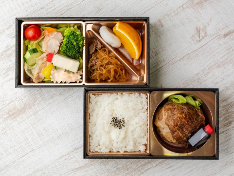 常陸牛肉巻きハンバーグ弁当