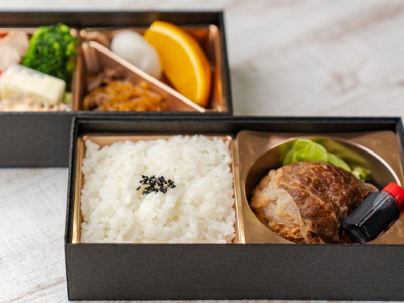 常陸牛肉巻きハンバーグ弁当