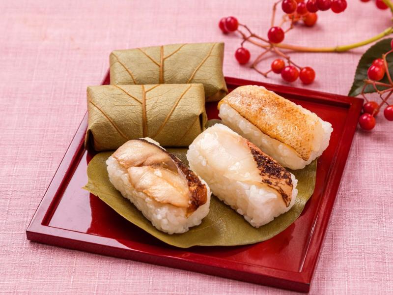 【12/1～1/30お届け分限定】冬の柿の葉寿司3種5個入
