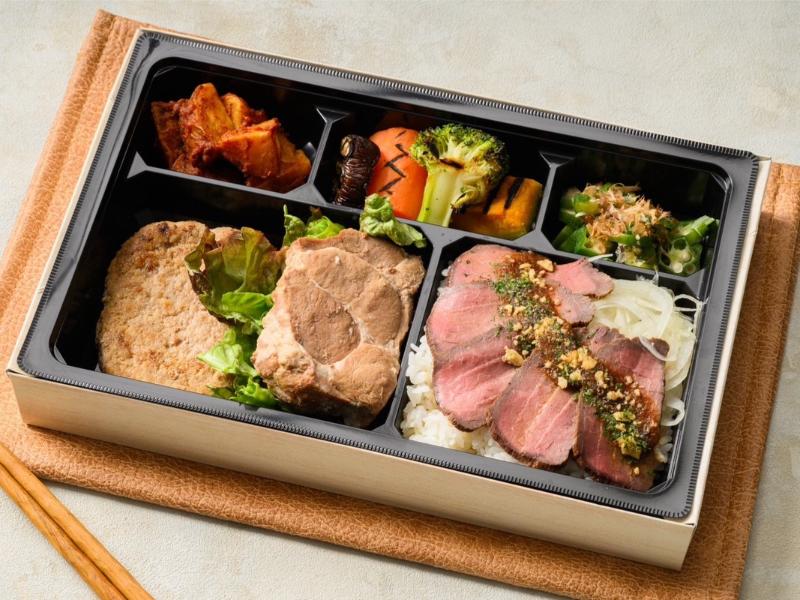 贅沢3種の肉弁当
