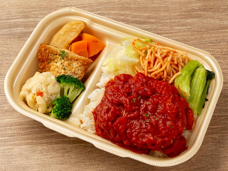 トマトハンバーグ弁当