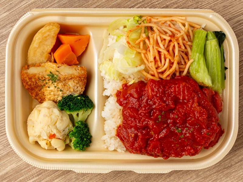 トマトハンバーグ弁当
