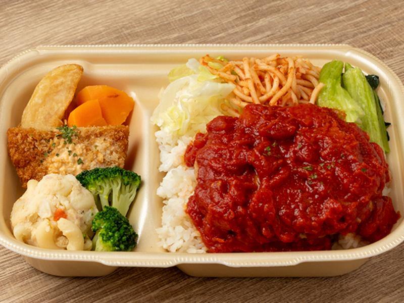 トマトハンバーグ弁当