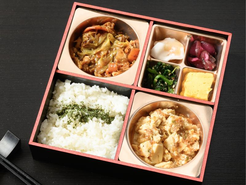 麻婆豆腐と回鍋肉弁当