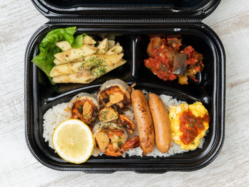 ブラックタイガーガーリックシュリンプ弁当
