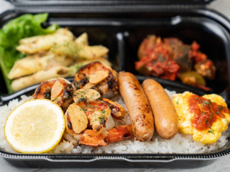 ブラックタイガーガーリックシュリンプ弁当