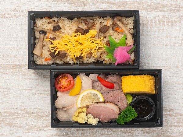 3種のローストと牛めし御膳