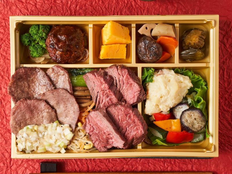 特A和牛イチボ＆霜降り牛たん御膳