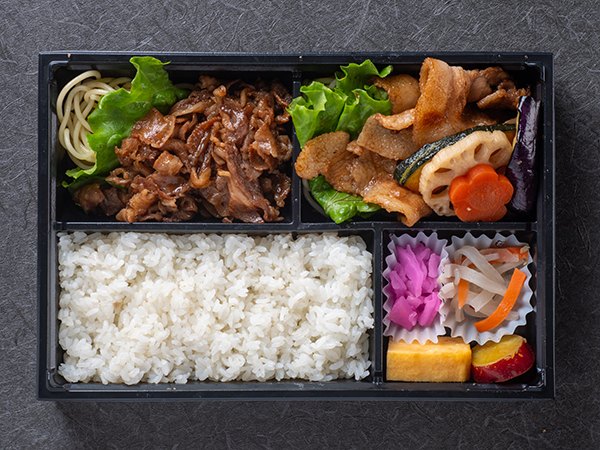 牛と豚の2種の焼肉弁当
