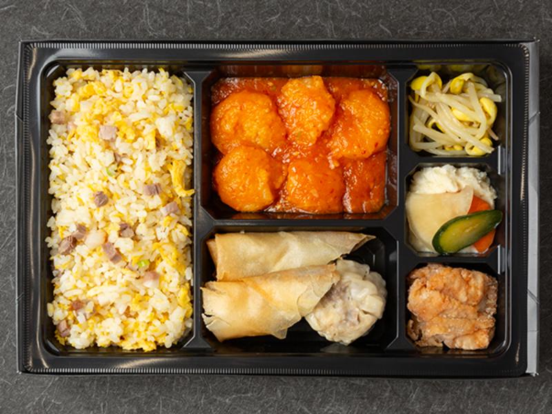 エビチリと点心弁当