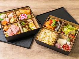 【5日前締切り】旬のコース御膳 2段8升（和牛、鮑、フカヒレ炒飯）