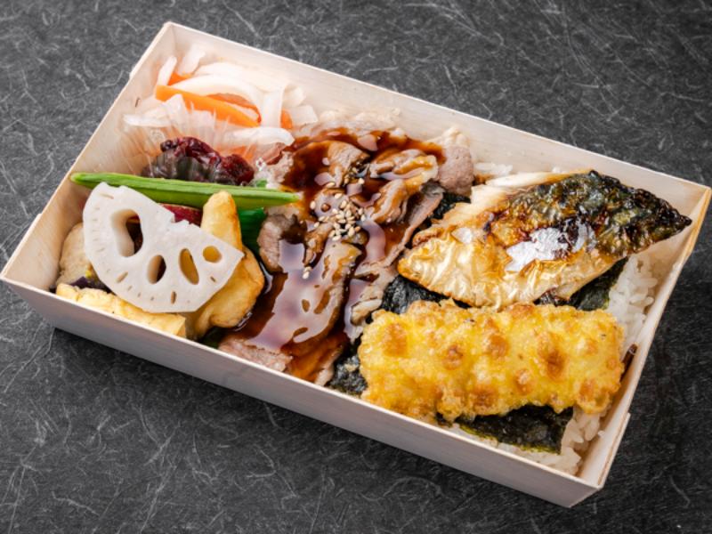 特選のり弁A5等級黒毛和牛 焼肉＆さば塩焼き