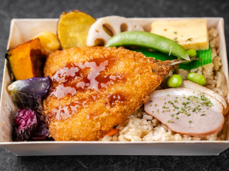 お手軽弁当 アジフライ