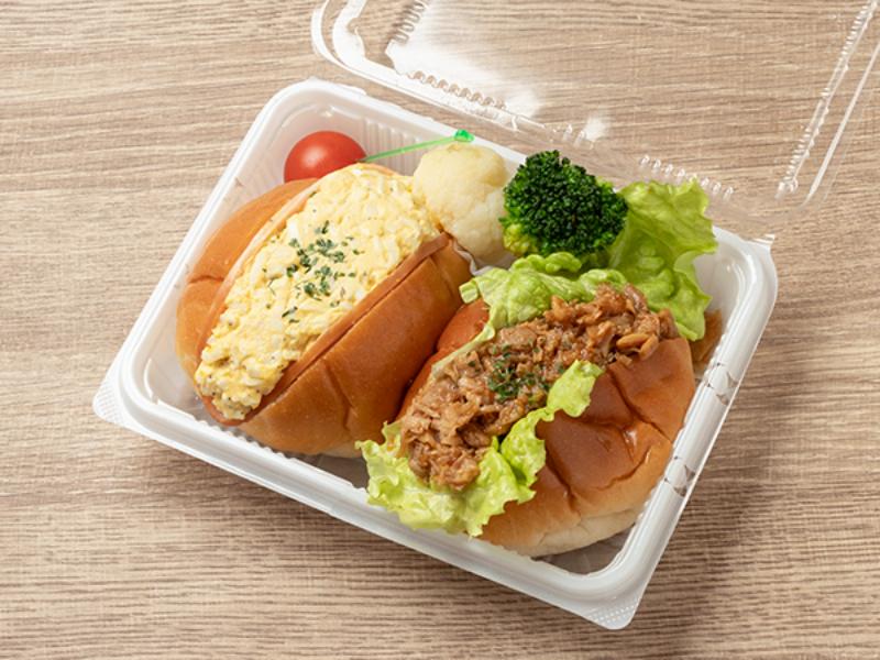 ハム玉子&照り焼きチキンロールサンド【30個以上注文の場合は4日前18時締め切り】
