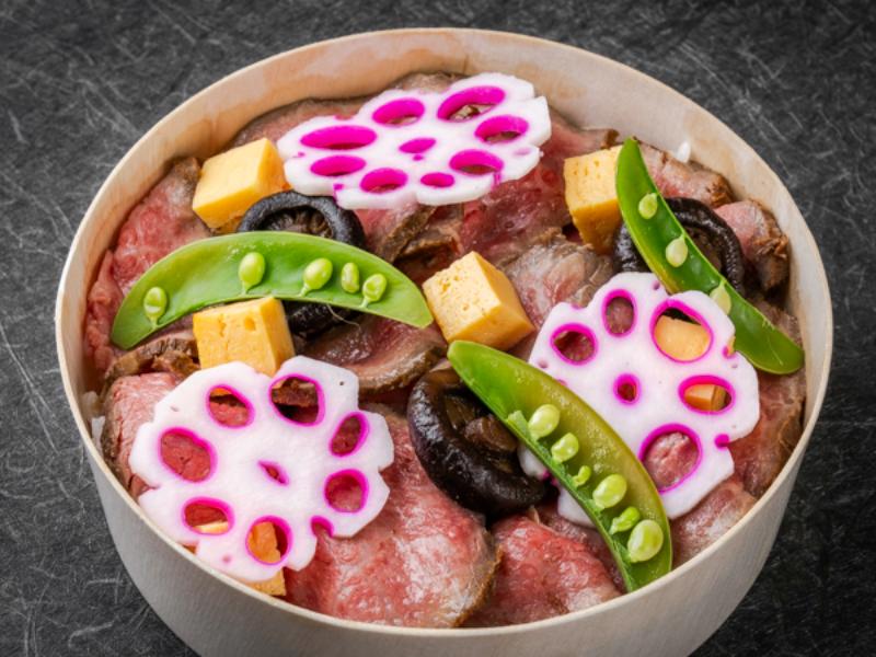黒毛和牛ローストビーフちらし寿司