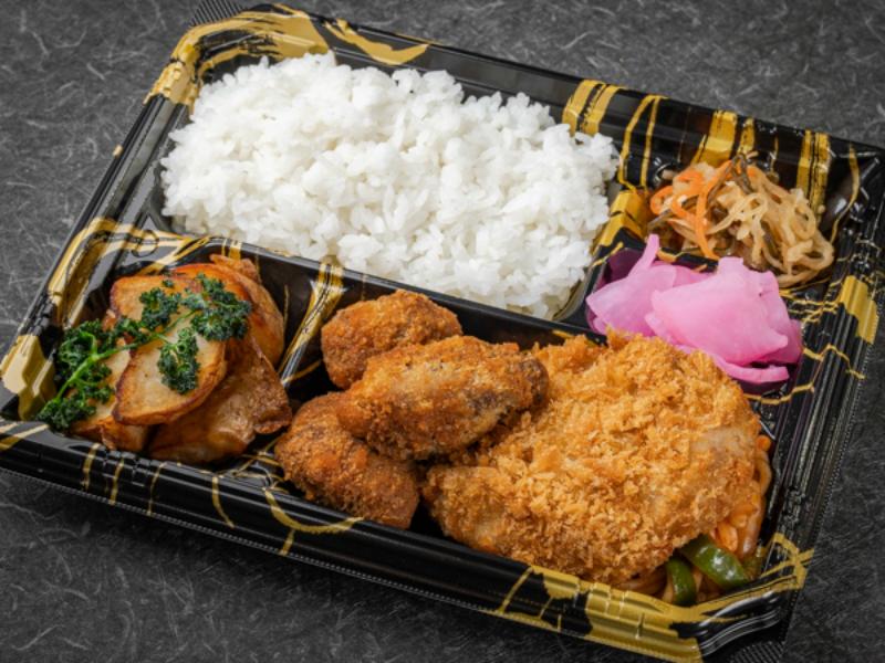 黒毛和牛100％メンチカツと牛ヒレカツ弁当