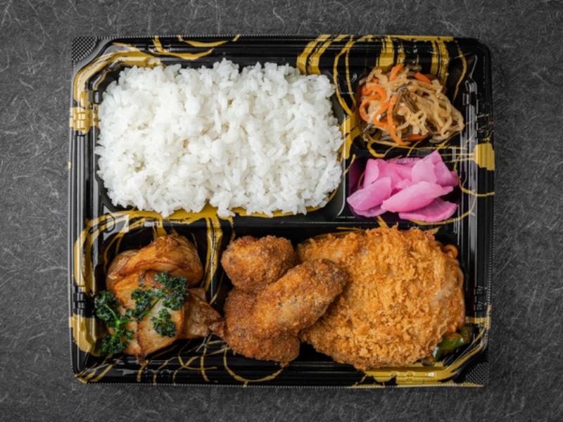 黒毛和牛100％メンチカツと牛ヒレカツ弁当